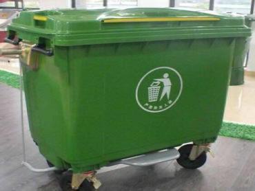 Concept Large Outdoor Wheeled Trash Bin - 660L Model ZTL-660A-1P