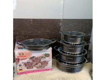 Bosch 10 Pieces Heavy Non-Stick Cooking Pot Sufuria Set