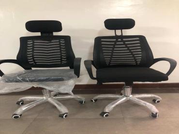 Secretarial Mesh Office Chair with Headrest