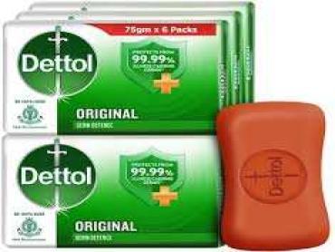 Dettol Anti-Bacterial Soap Original 90 g 6 Pieces 