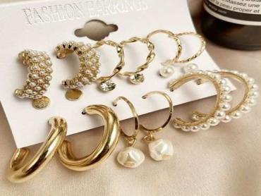  Fashion Women Ear rings Set - 9 Pairs