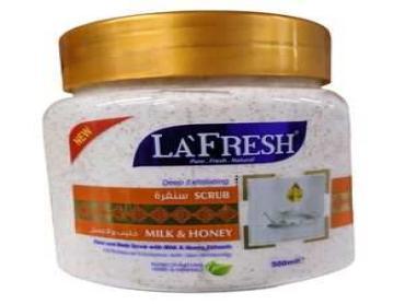  LaFresh Milk And Honey Face Scrub Body Scrub - 500ml