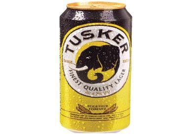 Tusker Beer Lager Can 330Ml