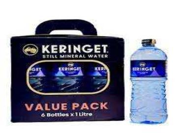 Keringet Natural Mineral Water 1L X 6 