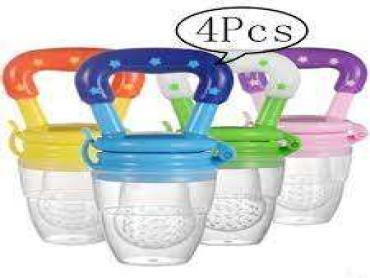 Baby Fresh Fruit Pacifier Feeder With Handle Squeeze Each