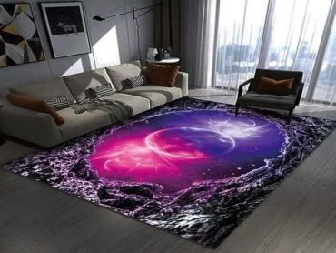 3D Visual Cosmic Planet Living Room Carpet 