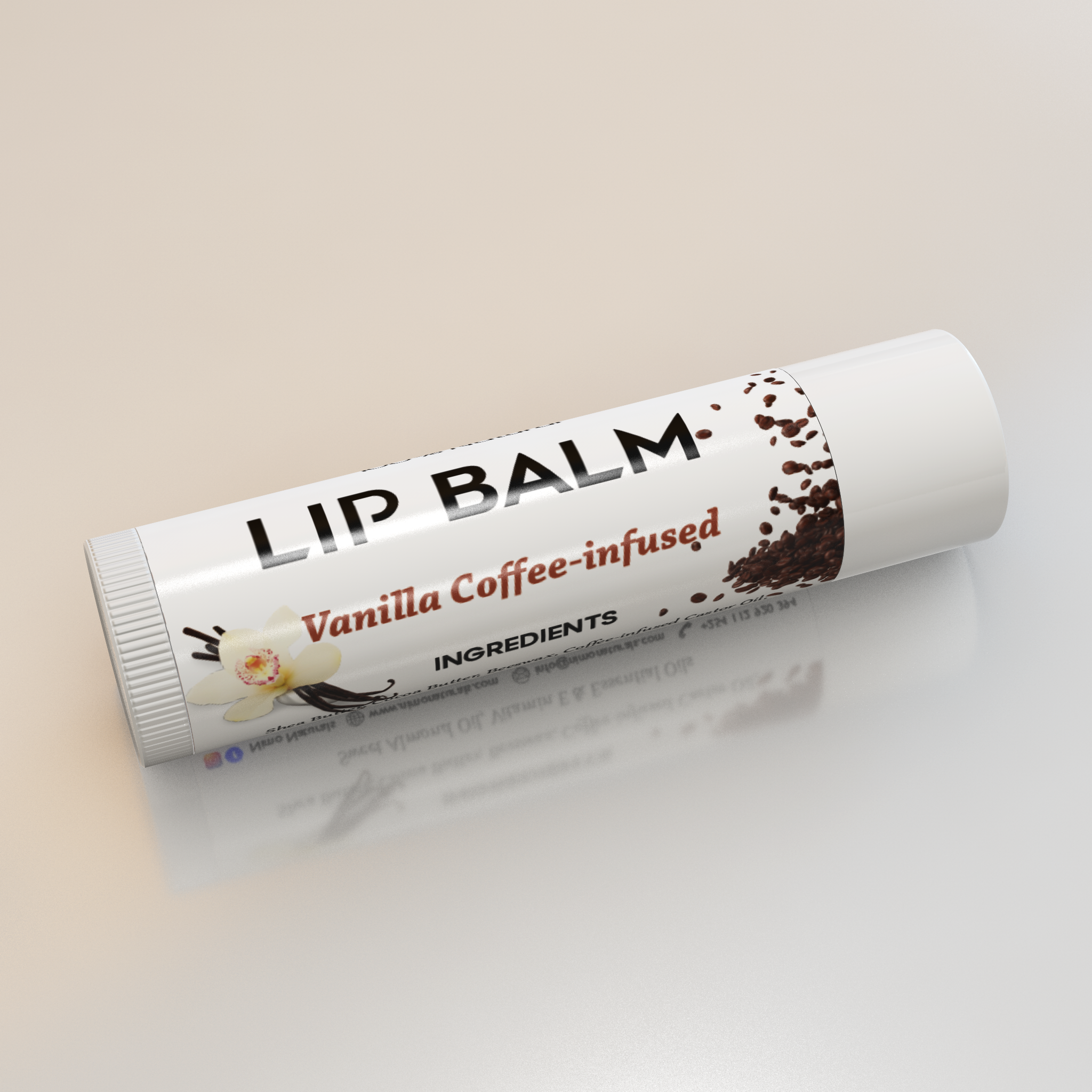 Vanilla Lip Balm(Coffee-Infused)