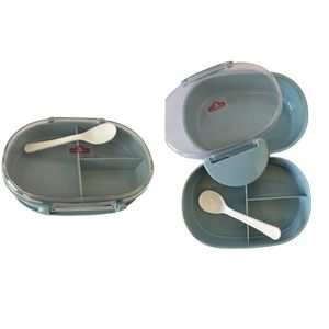 Oval lunch Box With Spoon