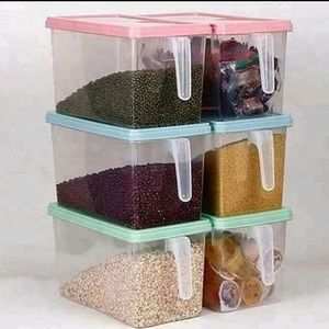 Cereal Container With Lid And Handle