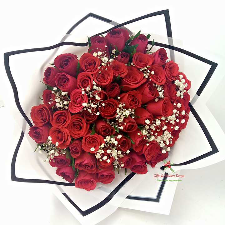 Romantic Red Rose Bouquet