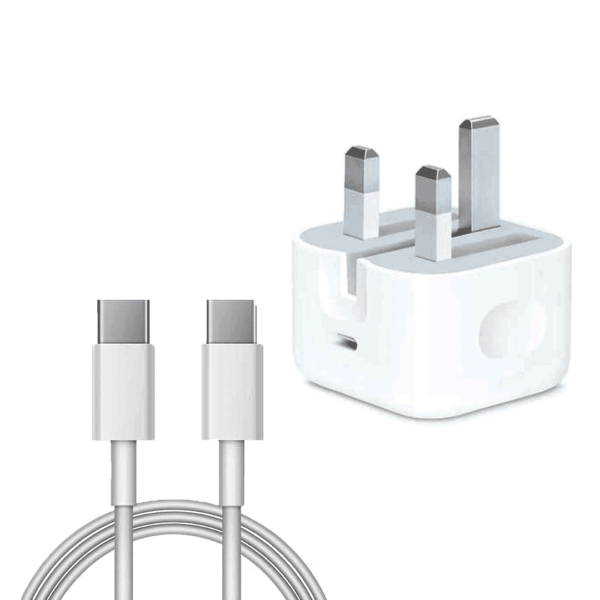 Original iPhone 15 Pro Max 35W Charger & 2m USB-C to USB-C Cable – High-Speed Charging & Data Transfer