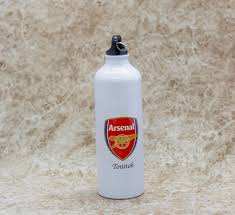 Arsenal Logo Branded On A Water Bottle