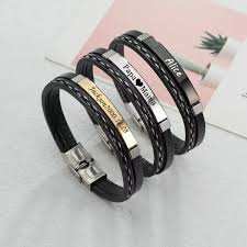  4  Engraved Men Bracelet