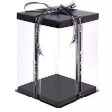 Transparent Pvc  Cake Box With  Lid 26*26*31