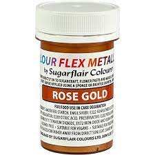 Sugar Flair  Rose  Gold  Edible  Glitter Paint  35g
