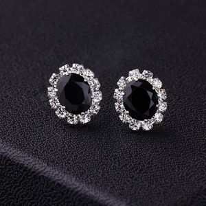 Fashion Women Elegant Rhinestone Flower Ear Stud
