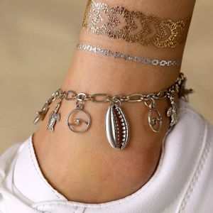 Fashion Wave Silver Anklets