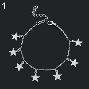 Little Star Heart Flower Glow In The Dark Ankle Bracelet