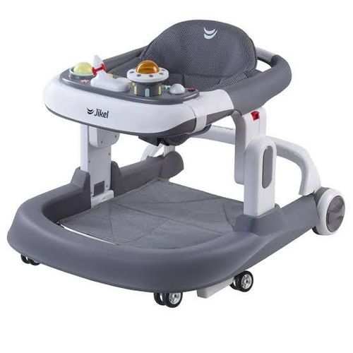  2-in-1 Activity Walker With 3 Level Height Adjustment Grey 