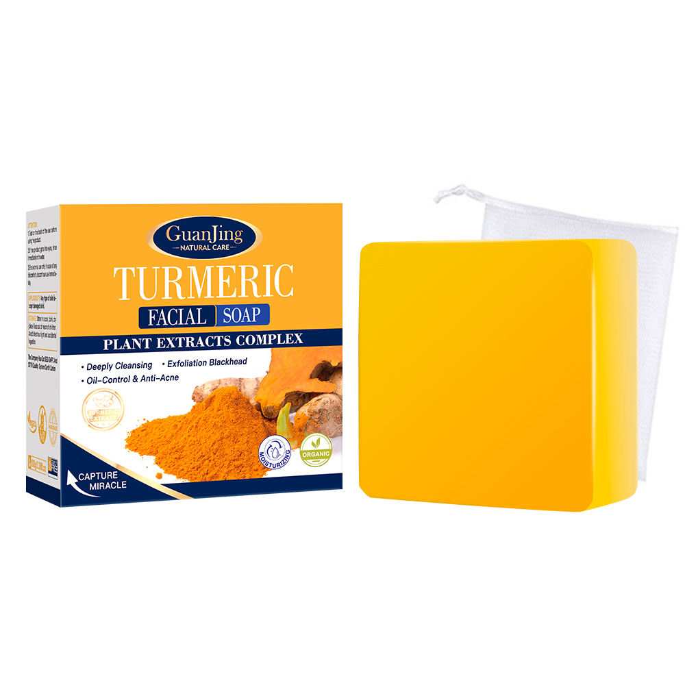 100% Organic Anti-acne Turmeric Handmade Bath Facial Soap (100g)