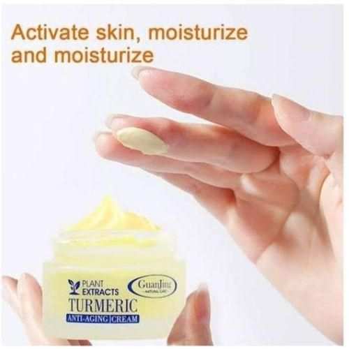 GUANJING Skin Care Moisturizing Brightening Anti-aging Acne Turmeric Day Night Use Face Cream