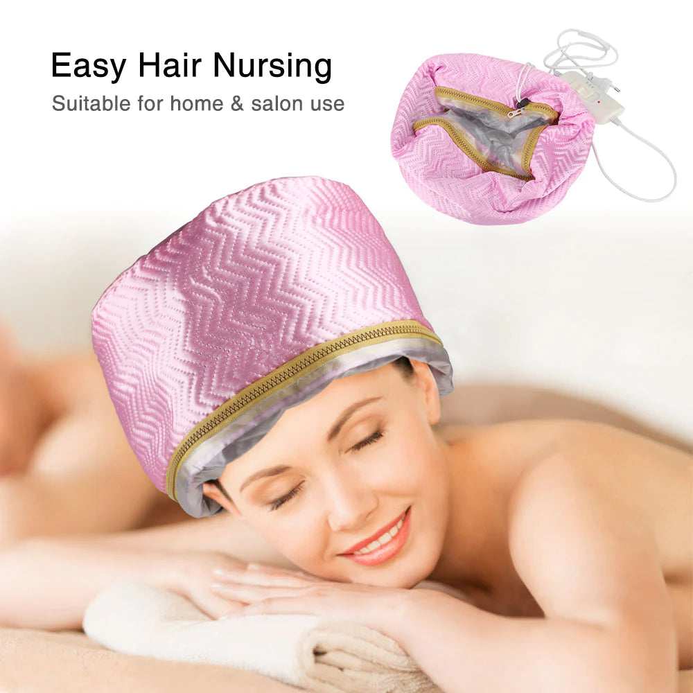 Hair Steamer Cap Dryer, Thermal Treatment Hat, Beauty SPA for Nourishing Hair