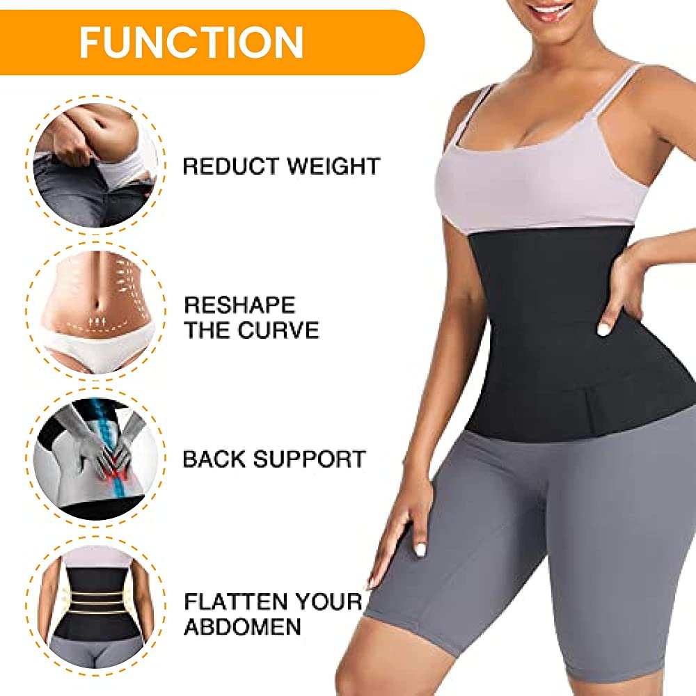 Postpartum Support Flat Tummy Bandage Corset - Waist Trainer Belt for Women