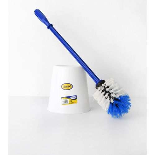 Teepee Toilet Brush / Cleaner With Holder - White